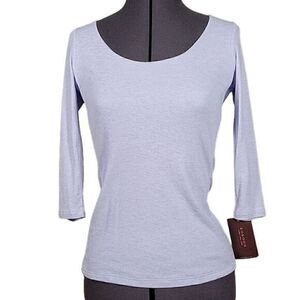 Kokoon Lilac Scoop Neck Knit Top Sz XS